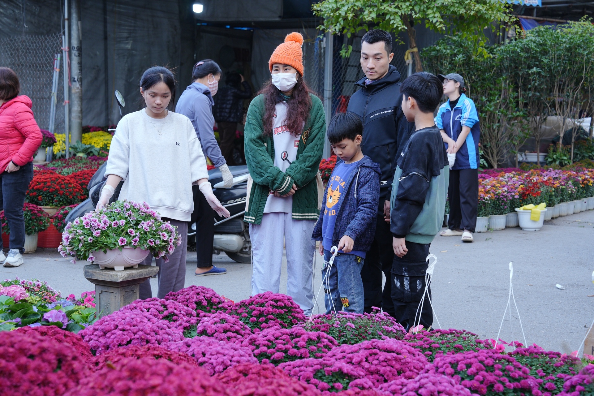 Chợ hoa xuân nhộn nhịp những ngày cận Tết Chợ hoa xuân nhộn nhịp những ngày cận Tết