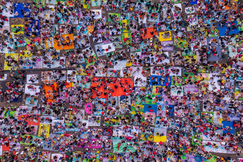 Hàng nghìn du khách đổ về núi Bà Đen trong ngày mùng 4 Tết. Ảnh: Sun World Ba Den Mountain