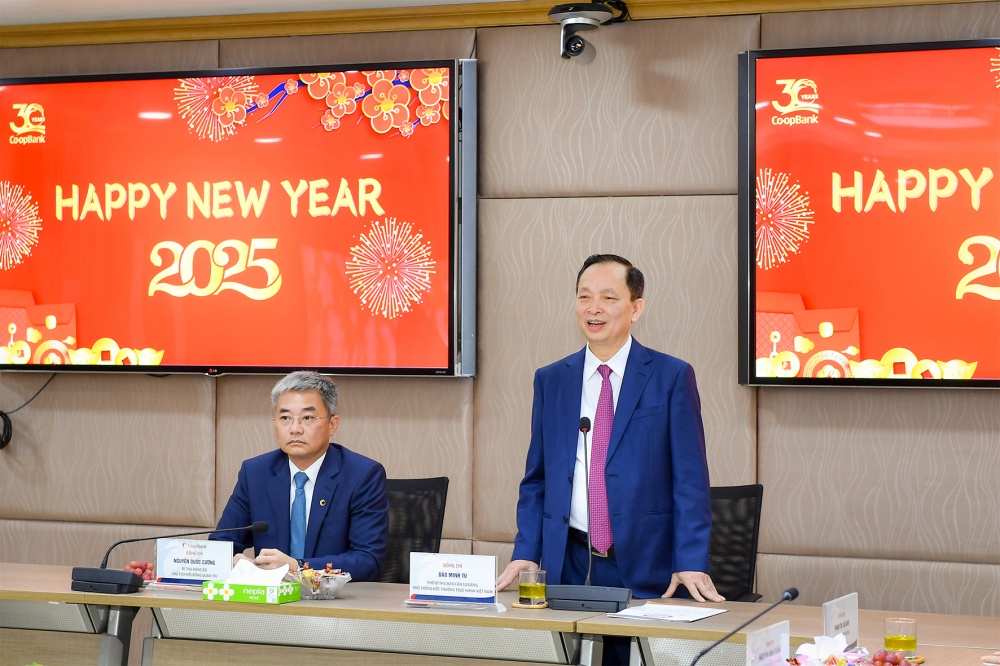 Phó Thống đốc Thường trực Đào Minh Tú thăm và chúc mừng năm mới Co-opBank