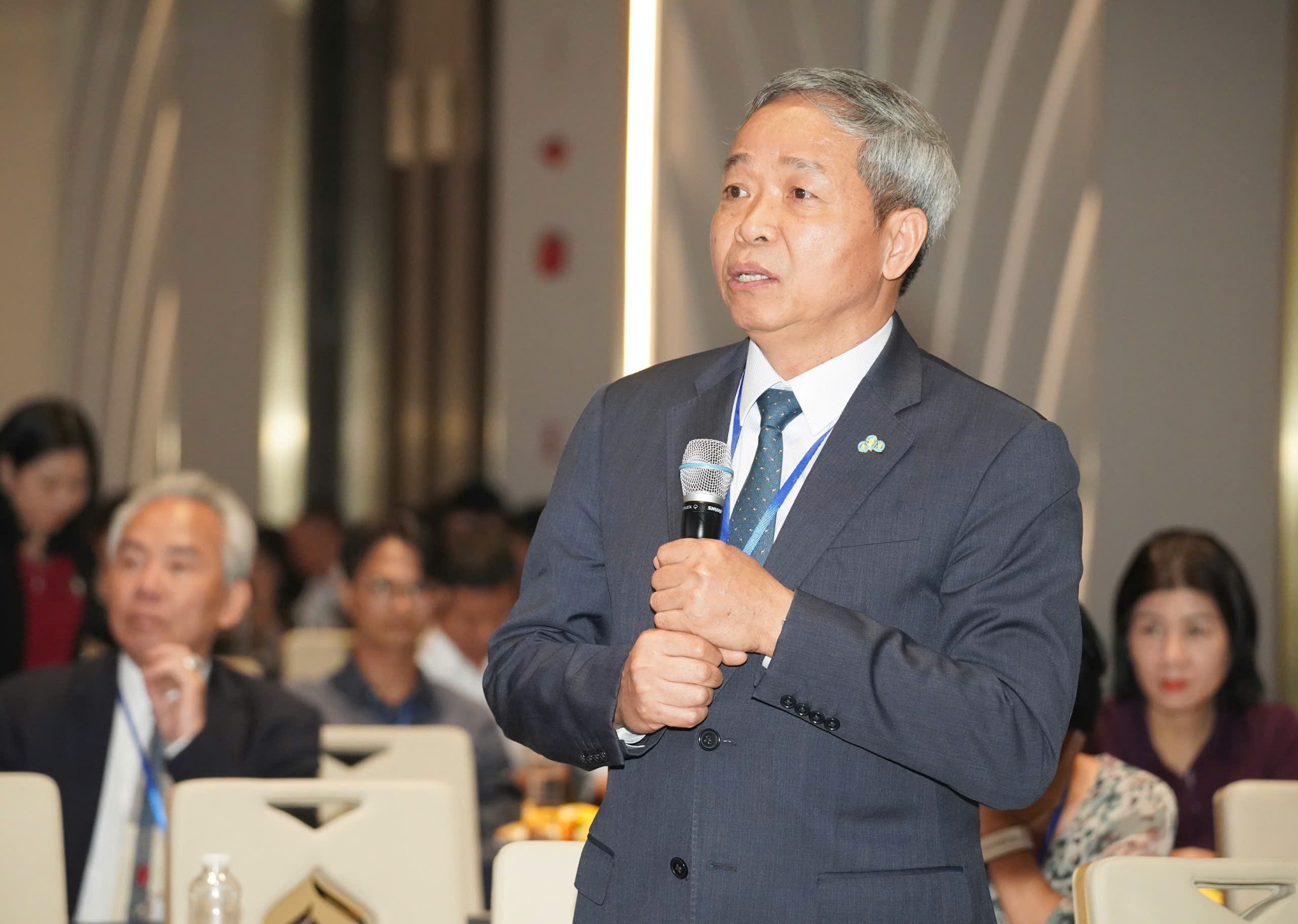 Chủ tịch HĐQT/ Chủ tịch Điều hành Tập đoàn Công nghệ CMC, ông Nguyễn Trung Chính phát biểu Hội nghị công bố quy hoạch chung TP. Thủ Đức đến năm 2040.