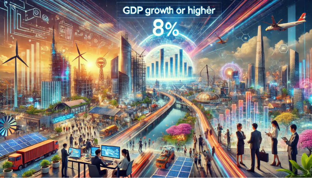 Tăng trưởng cao hơn đòi hỏi quyết tâm mạnh mẽ hơn. Ảnh minh hoạ