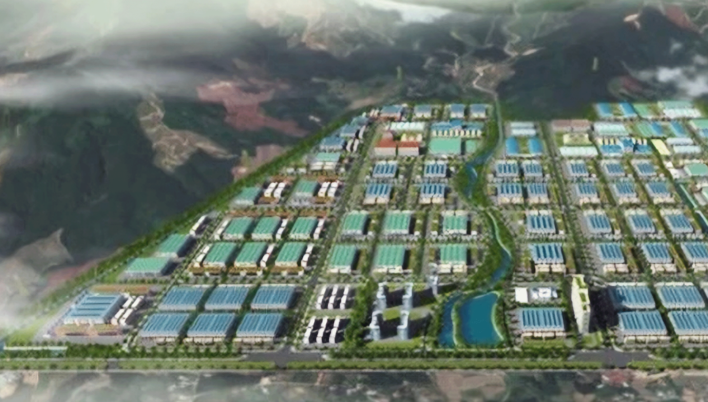 Mô hình Khu công nghiệp Hòa Ninh.