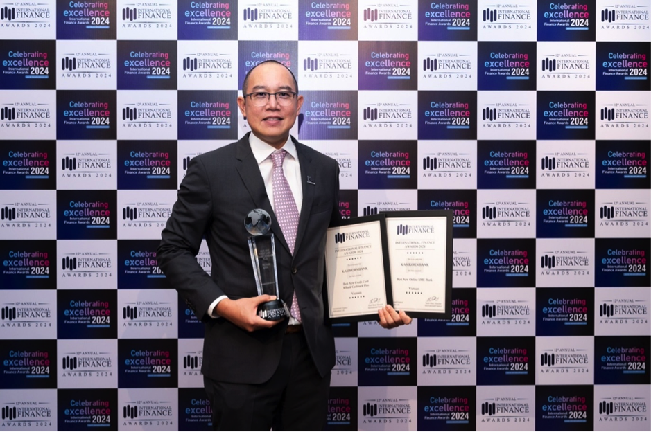 KBank nhận “cú đúp” giải thưởng tại International Finance Awards 2024