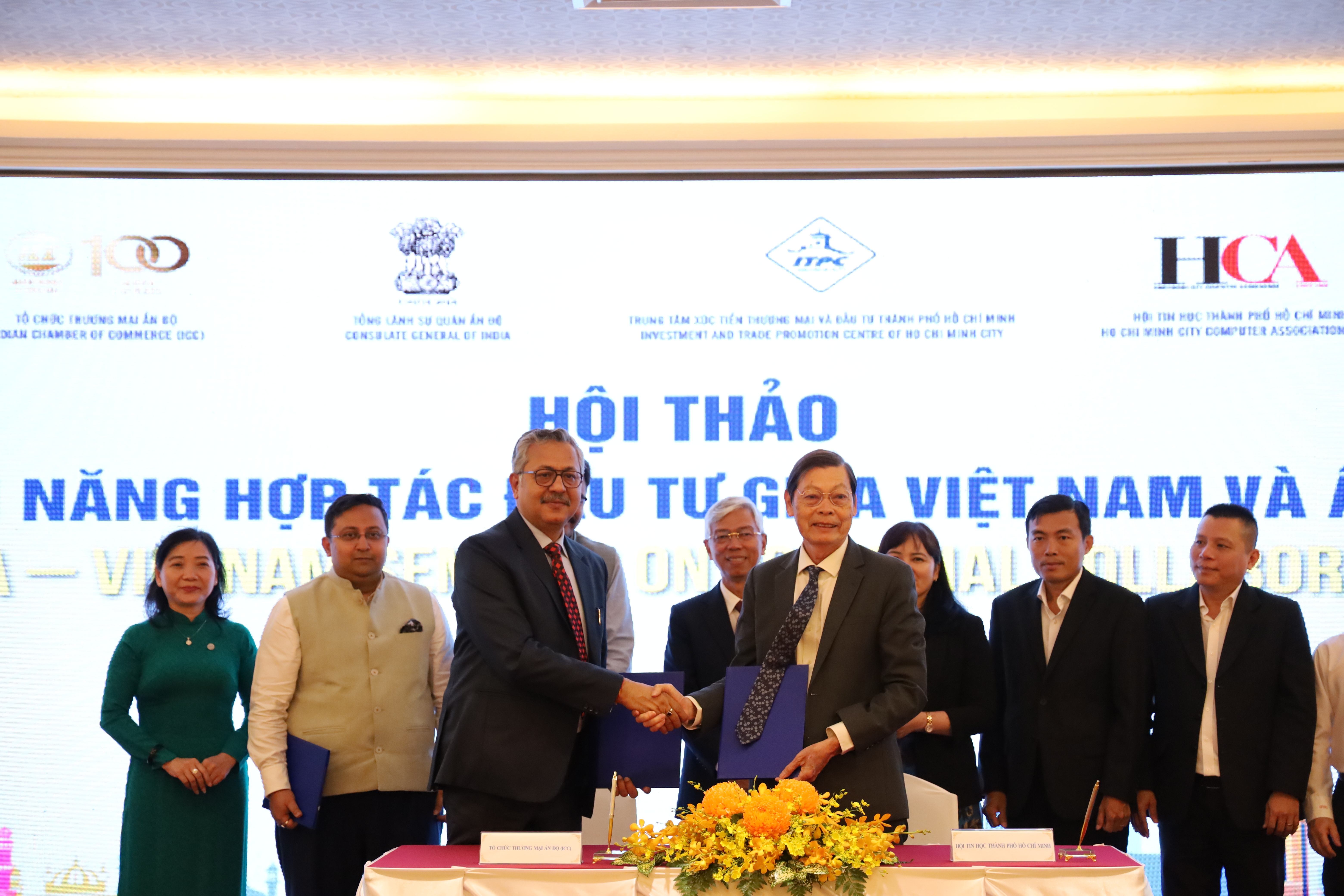 Ký kết hợp tác giữa Phòng Thương mại Ấn Độ (ICC) và Hiệp hội Doanh nghiệp TP HCM (HUBA)