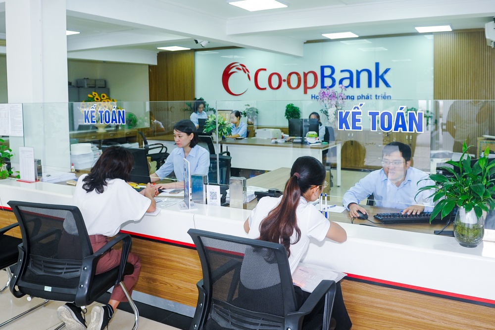 Khách hàng giao dịch tại Co-opBank chi nhánh Hải Phòng