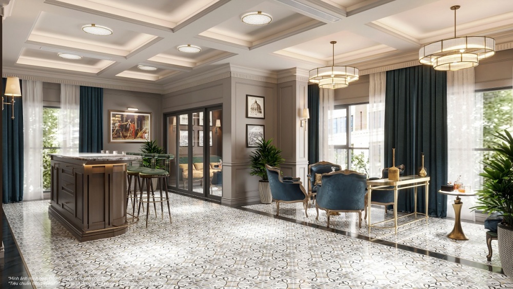 Wine & Cigar Lounge sang trọng ngay trong toà The Aura