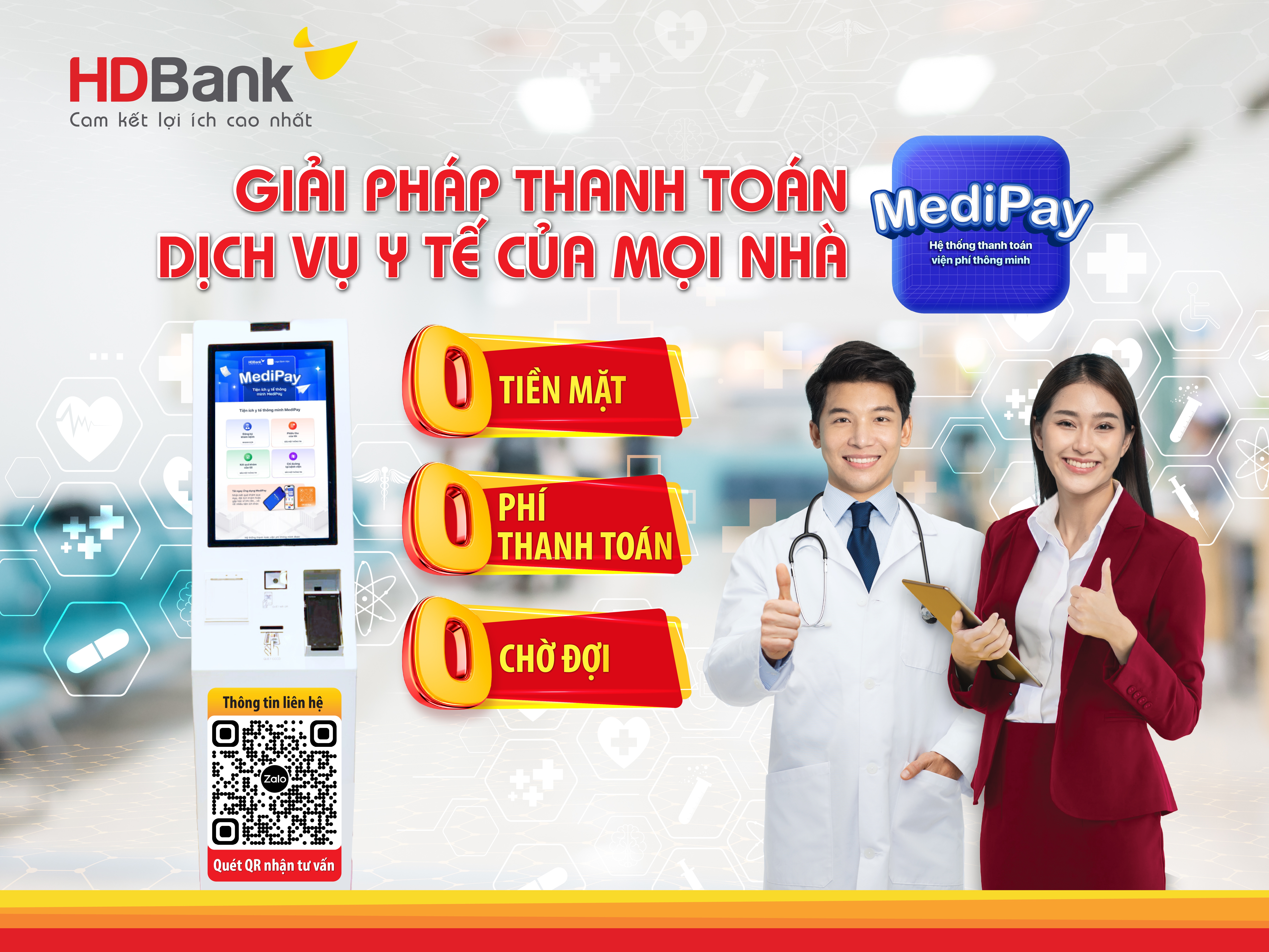 Giảm tải bệnh viện, khám chữa bệnh tiện lợi hơn với Kiosk thông minh HDBank Giảm tải bệnh viện, khám chữa bệnh tiện lợi hơn với Kiosk thông minh HDBank