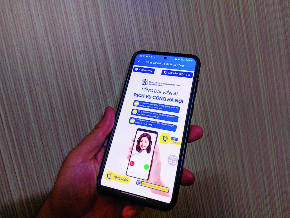 Người dân có thể sử dụng Tổng đài thông minh ứng dụng trí tuệ nhân tạo qua ứng dụng iHanoi