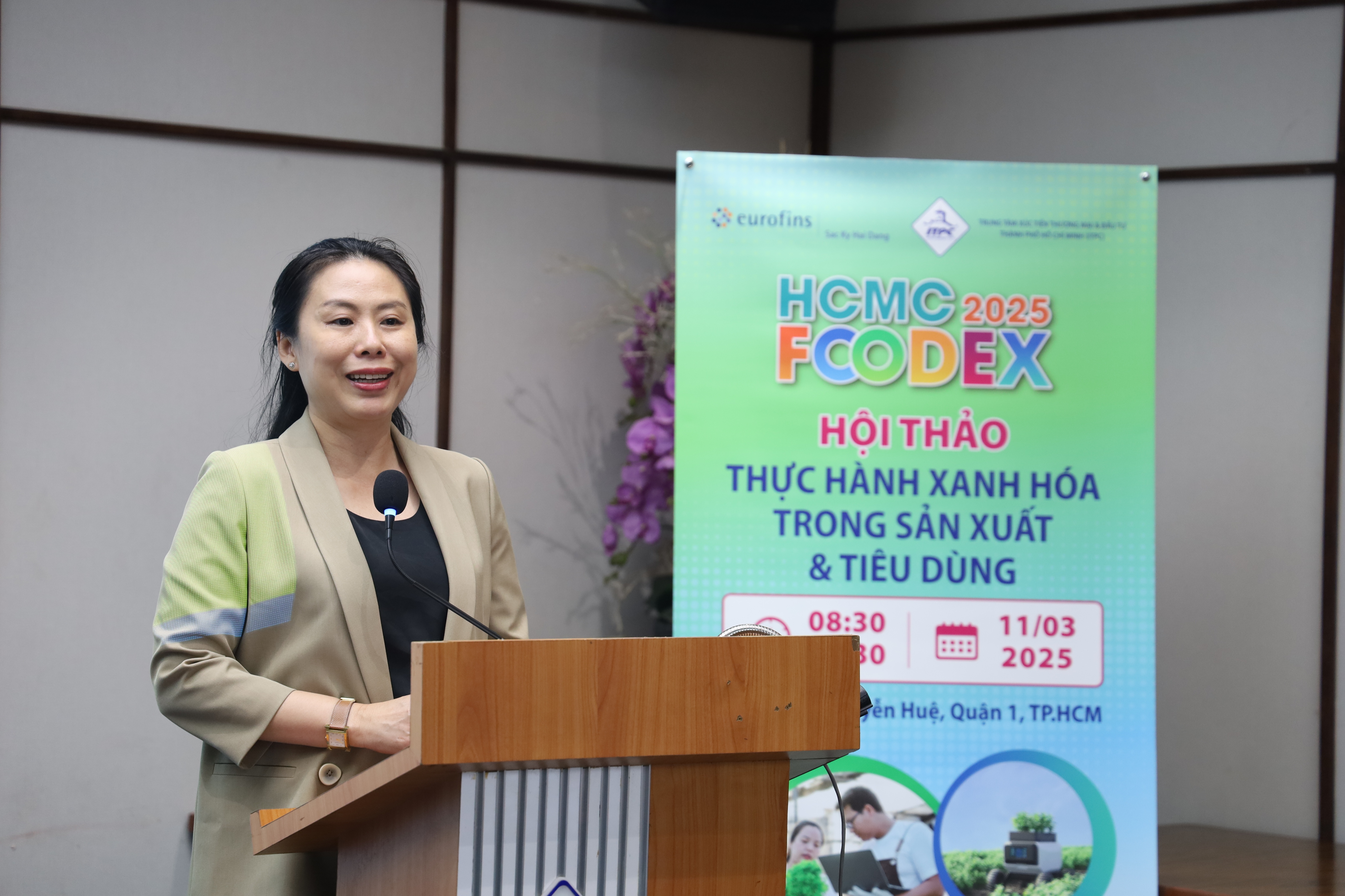 Bà Hồ Thị Quyên, Phó Giám đốc ITPC phát biểu tại Hội 