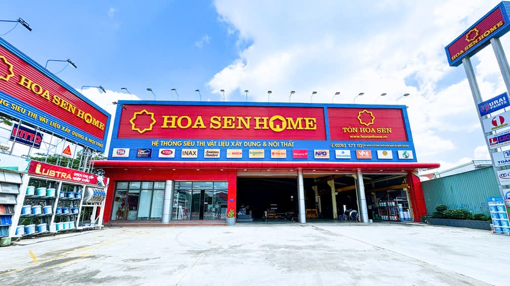 Hiệ thống siêu thị vật liệu xây dựng Hoa Sen Home