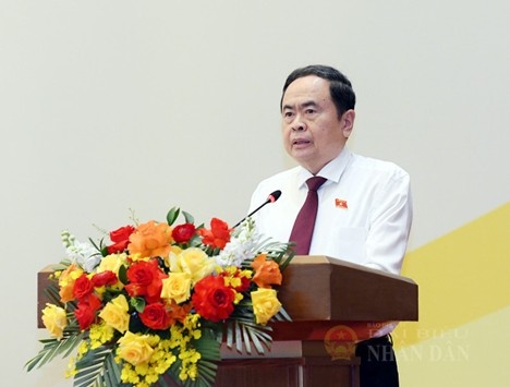 Chủ tịch Quốc hội Trần Thanh Mẫn phát biểu khai mạc hội nghị