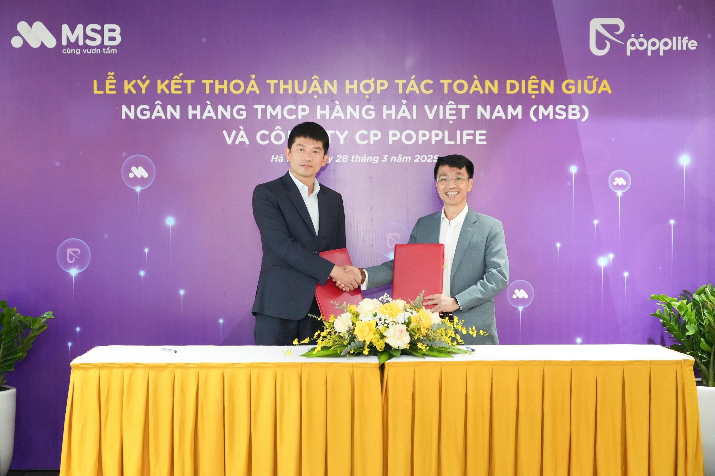MSB và Popplife ký kết hợp tác về tư vấn, phát triển hạ tầng loyalty