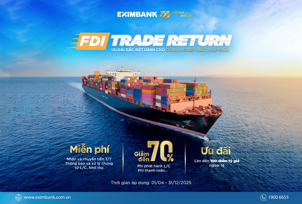 Eximbank ra mắt chương trình Trade Return với nhiều ưu đãi hấp dẫn Eximbank ra mắt chương trình Trade Return với nhiều ưu đãi hấp dẫn