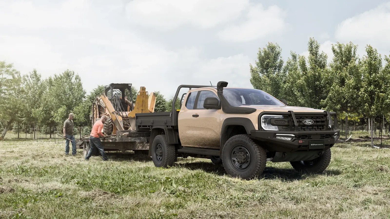 Ford Ranger Super Duty ra mắt: Khung gầm chịu lực khủng, máy dầu mạnh hơn Raptor, về Việt Nam sẽ hợp dân công trình, hay tải nặng- Ảnh 8.