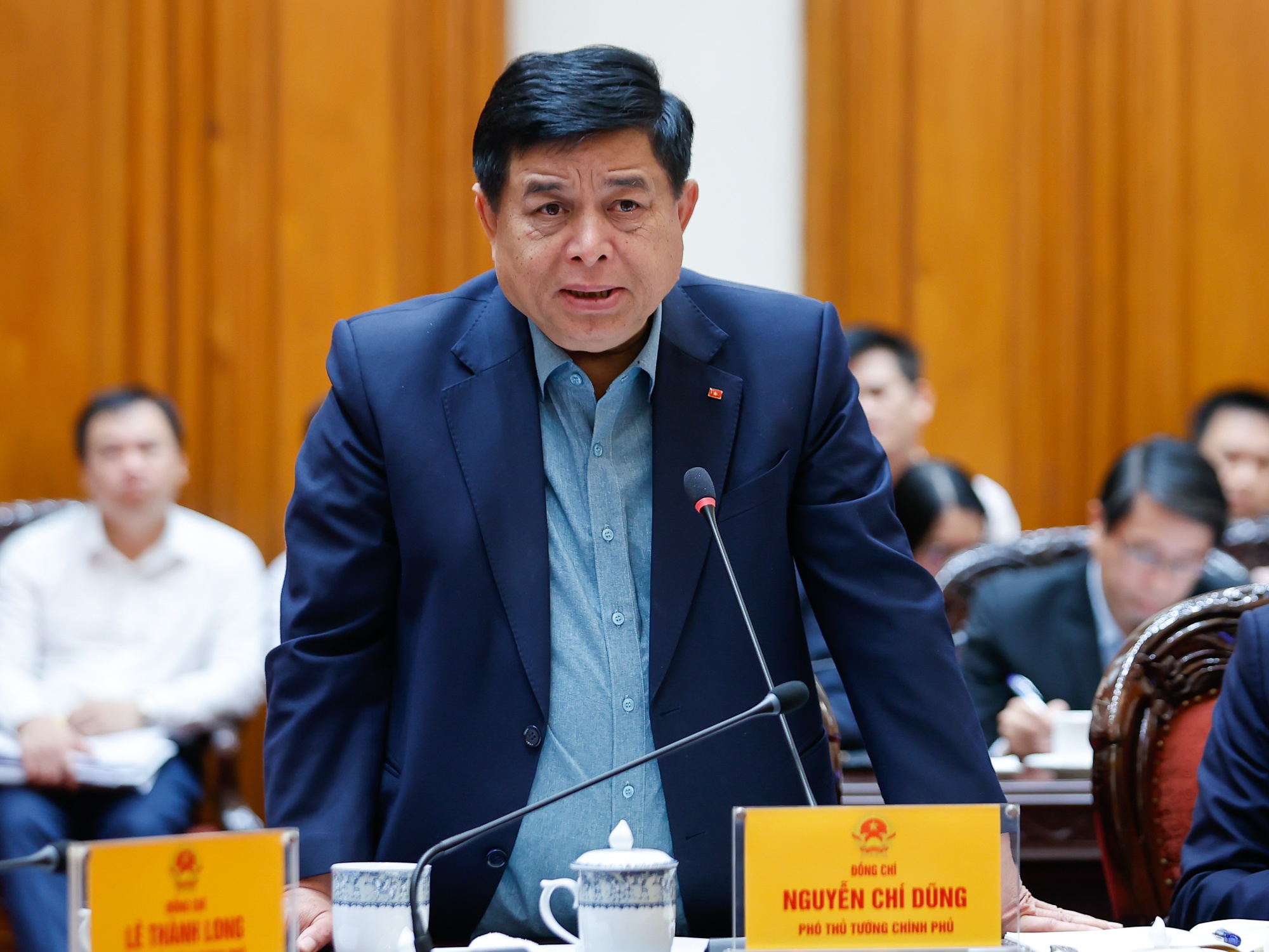 Phó Thủ tướng Nguyễn Chí Dũng phát biểu tại cuộc họp - Ảnh: VGP/Nhật Bắc