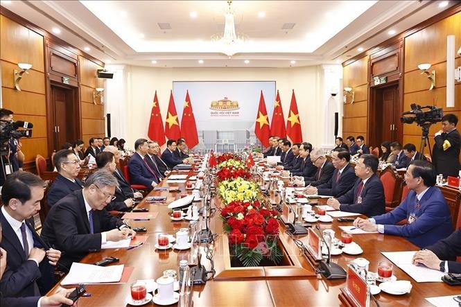 Chủ tịch Quốc hội Trần Thanh Mẫn hội kiến Tổng Bí thư, Chủ tịch nước Trung Quốc Tập Cận Bình - Ảnh: TTXVN Chủ tịch Quốc hội Trần Thanh Mẫn hội kiến Tổng Bí thư, Chủ tịch nước Trung Quốc Tập Cận Bình - Ảnh: TTXVN