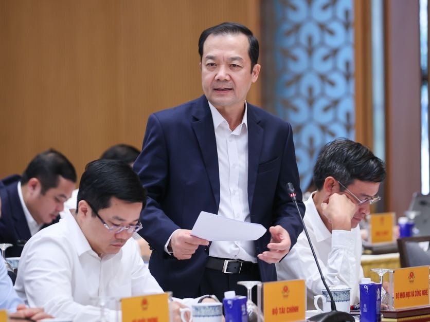 Thứ trưởng Bộ Bộ Khoa học và Công nghệ Phạm Đức Long phát biểu - Ảnh VGP/Nhật Bắc