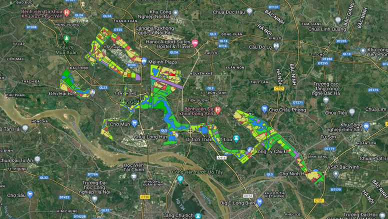 Quy hoạch phân khu đô thị GN TP Hà Nội tỷ lệ 1/5.000.