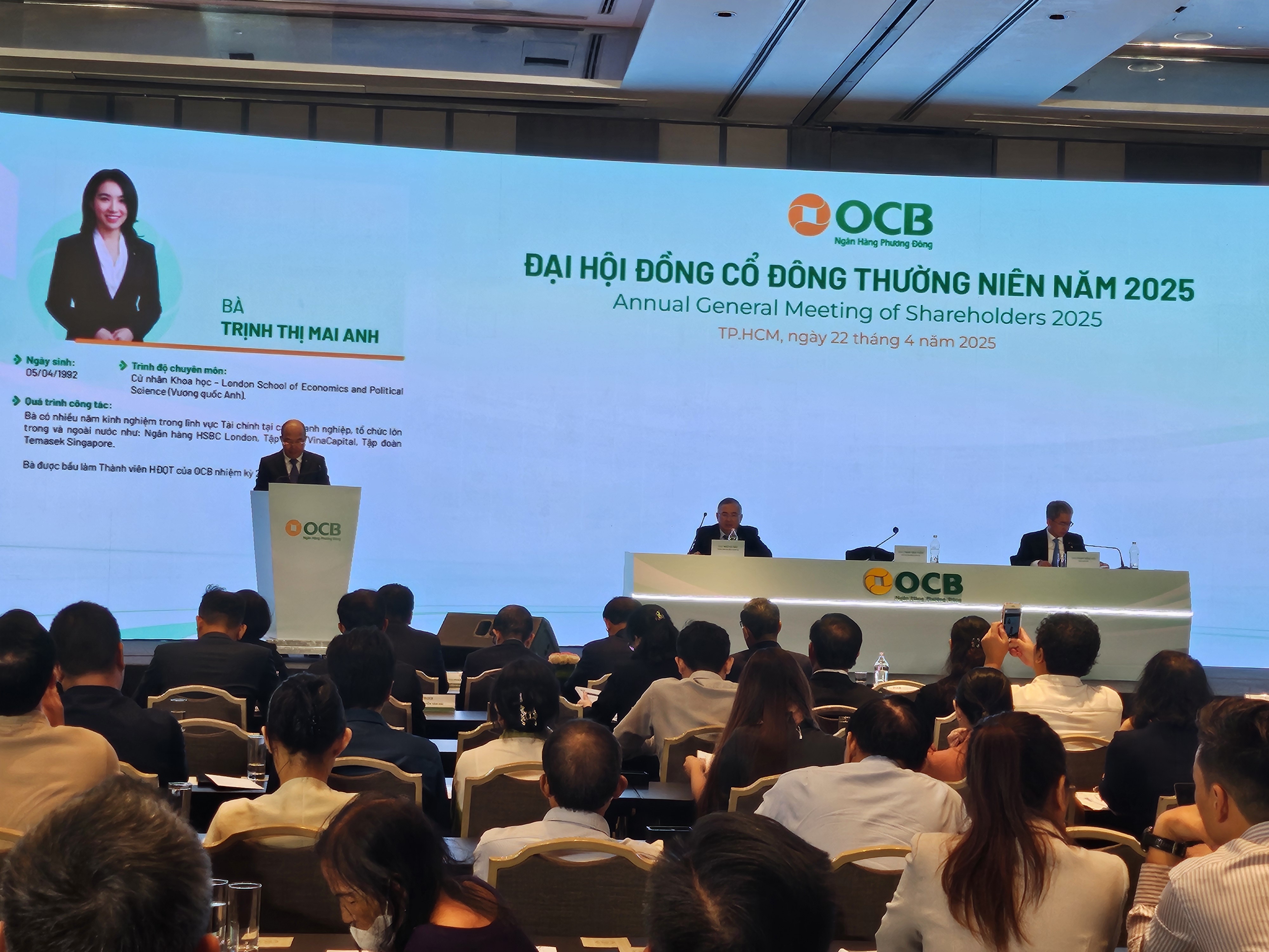 Danh sách bầu thành viên HĐQT nhiệm kỳ 2025 - 2030