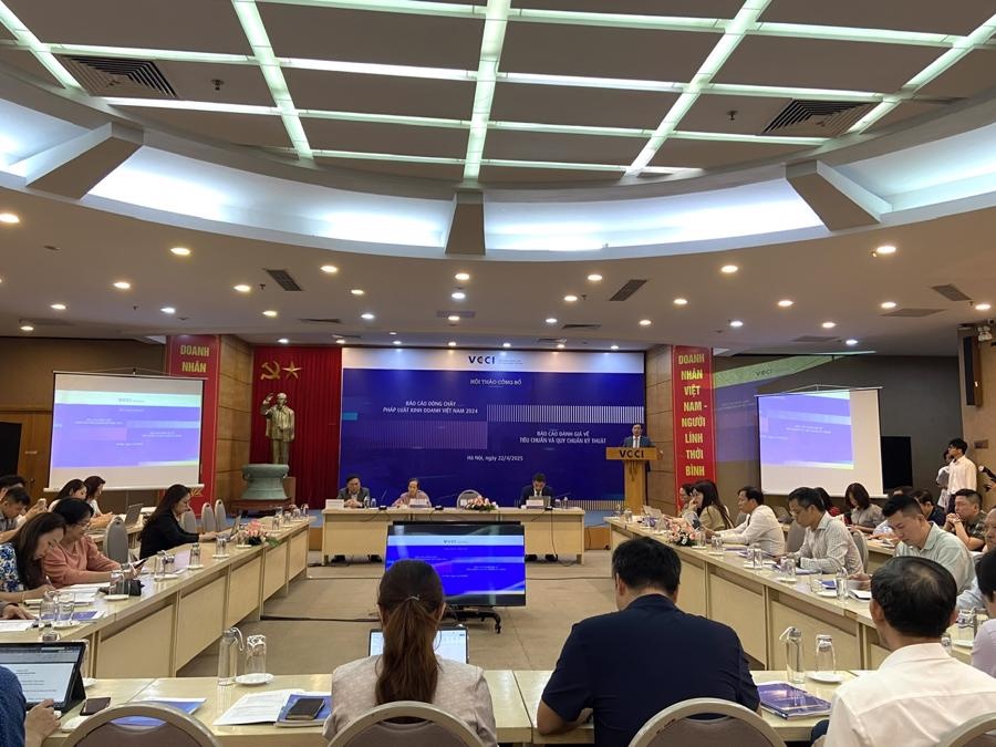 VCCI công bố Báo cáo dòng chảy pháp luật kinh doanh 2024.