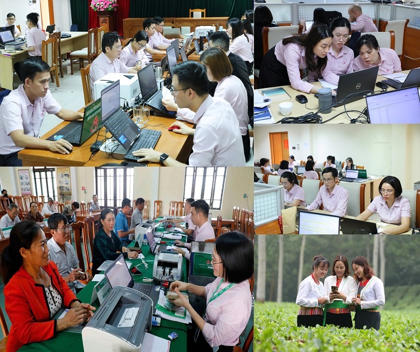 Nghị quyết của Đảng uỷ NHCSXH TW đề ra những mục tiêu rất cụ thể, đổi mới cách nghĩ, cách làm, giải phóng năng lực để thúc đẩy đột phá trong phát triển khoa học, công nghệ, đổi mới sáng tạo và chuyển đổi số - Ảnh: Hữu Trung Nghị quyết của Đảng uỷ NHCSXH TW đề ra những mục tiêu rất cụ thể, đổi mới cách nghĩ, cách làm, giải phóng năng lực để thúc đẩy đột phá trong phát triển khoa học, công nghệ, đổi mới sáng tạo và chuyển đổi số - Ảnh: Hữu Trung