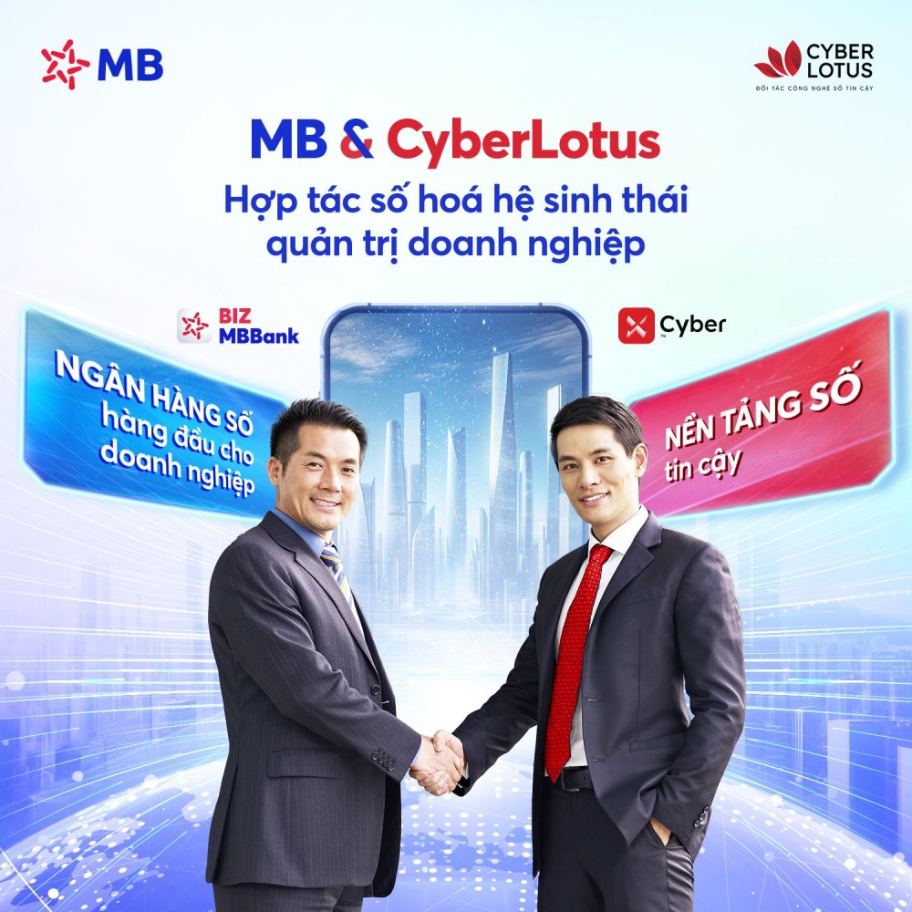 MB hợp tác cùng Cyberlotus số hóa toàn diện hệ sinh thái quản trị doanh nghiệp MB hợp tác cùng Cyberlotus số hóa toàn diện hệ sinh thái quản trị doanh nghiệp