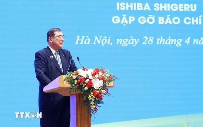 Thông cáo báo chí chung nhân chuyến thăm của Thủ tướng Nhật Bản Ishiba Shigeru