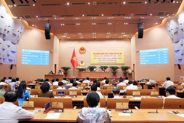 Ban HĐND Thành phố để thảo luận, quyết nghị, thông qua 20 Nghị quyết với tỷ lệ thống nhất rất cao.