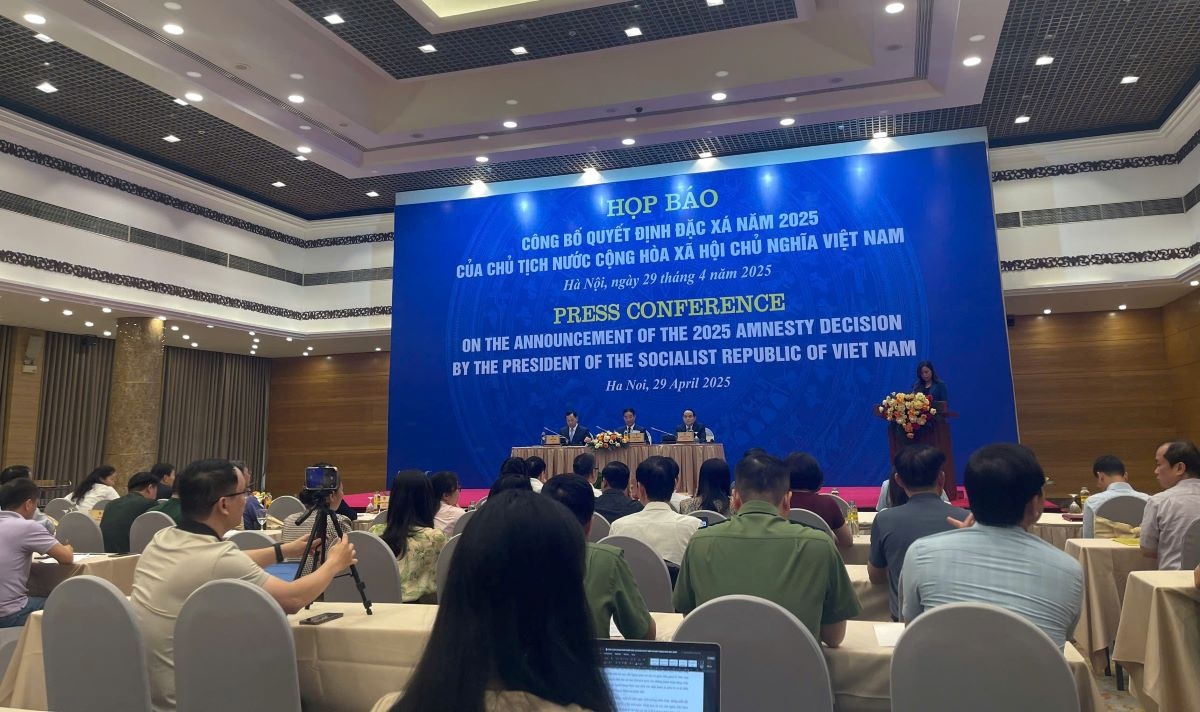 Quang cảnh họp báo