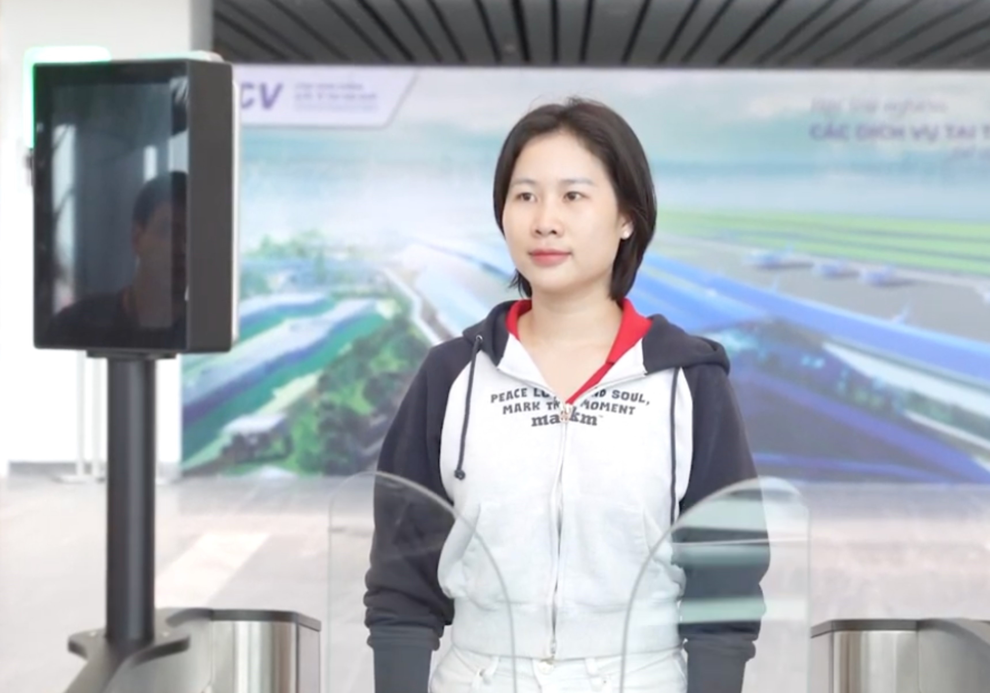 Ứng dụng sinh trắc học giúp tiết kiệm thời gian làm thủ tục bay Ứng dụng sinh trắc học giúp tiết kiệm thời gian làm thủ tục bay