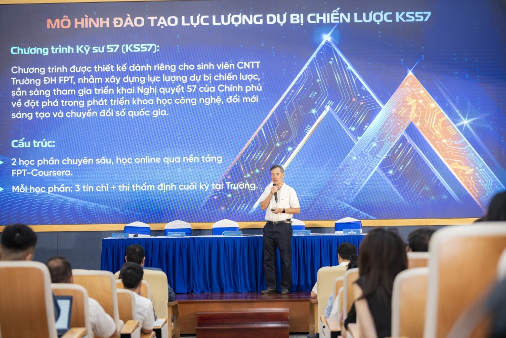 Trường Đại học FPT công bố chương trình đào tạo lực lượng dự bị chiến lược gồm 8 khối kiến thức bổ sung, cần thiết cho sinh viên trong bối cảnh mới. Trường Đại học FPT công bố chương trình đào tạo lực lượng dự bị chiến lược gồm 8 khối kiến thức bổ sung, cần thiết cho sinh viên trong bối cảnh mới.