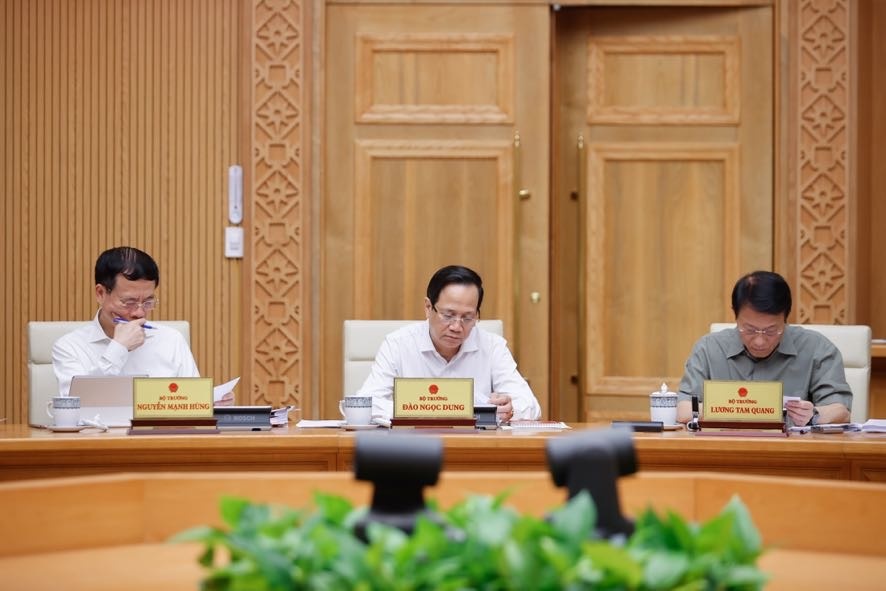 Lãnh đạo các bộ, ngành dự phiên họp - Ảnh: VGP/Nhật Bắc