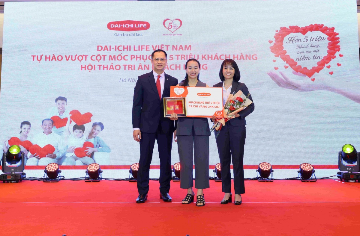 Dai-ichi Life Việt Nam vượt cột mốc phục vụ 5 triệu khách hàng