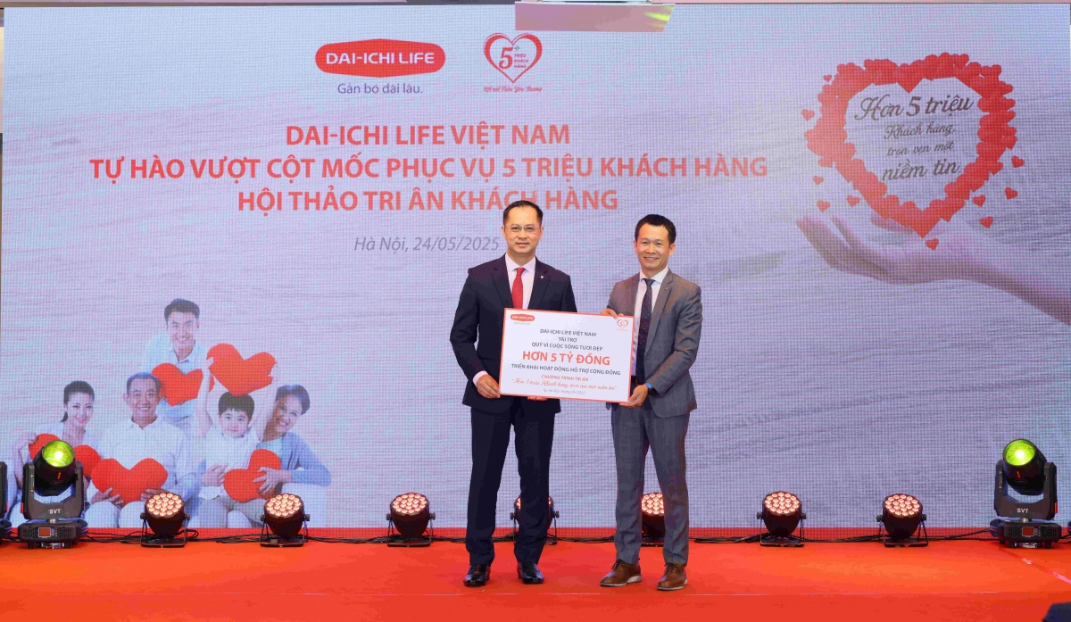 Dai-ichi Life Việt Nam vượt cột mốc phục vụ 5 triệu khách hàng