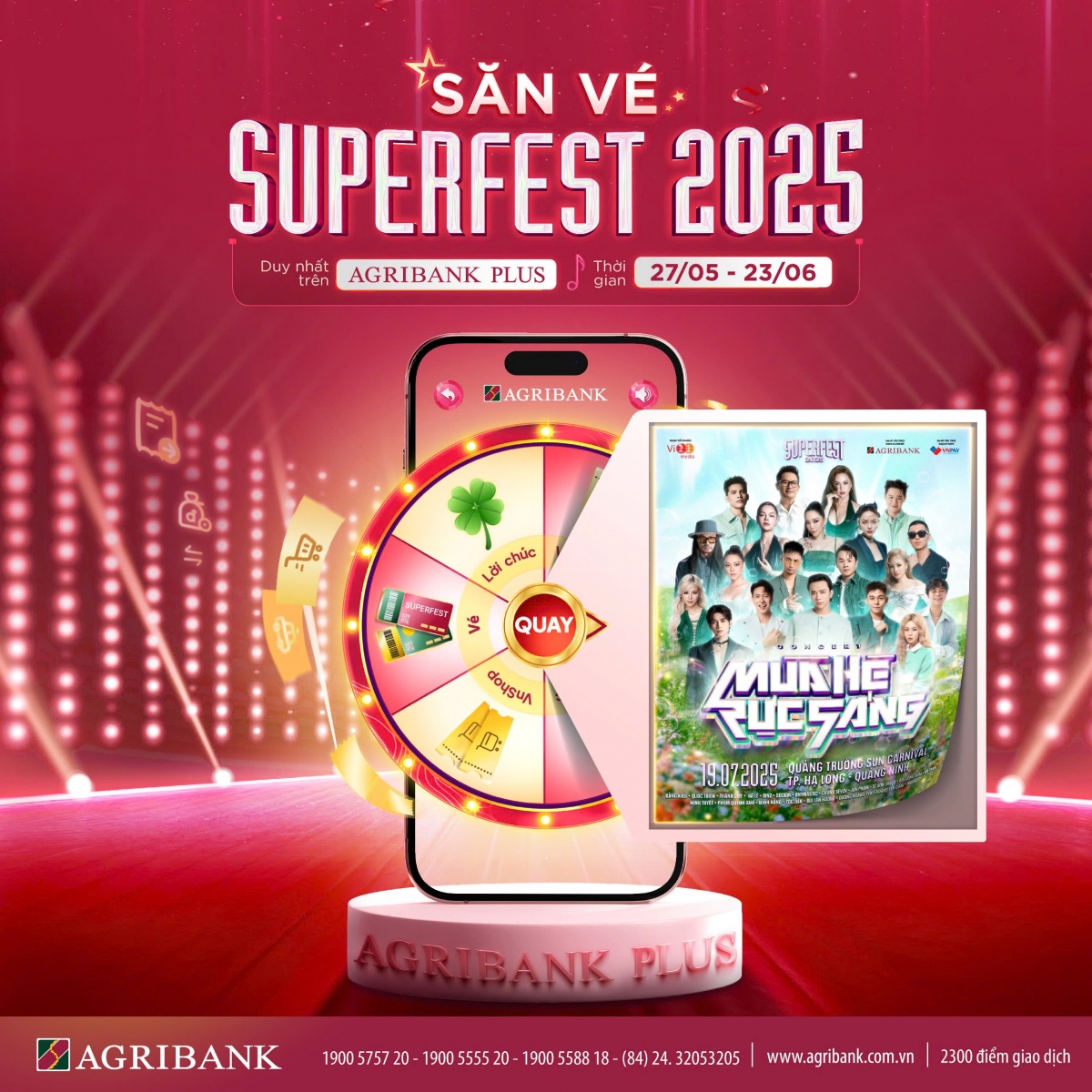 Bùng nổ ưu đãi số cùng Agribank – Nhận vé Superfest 2025 miễn phí