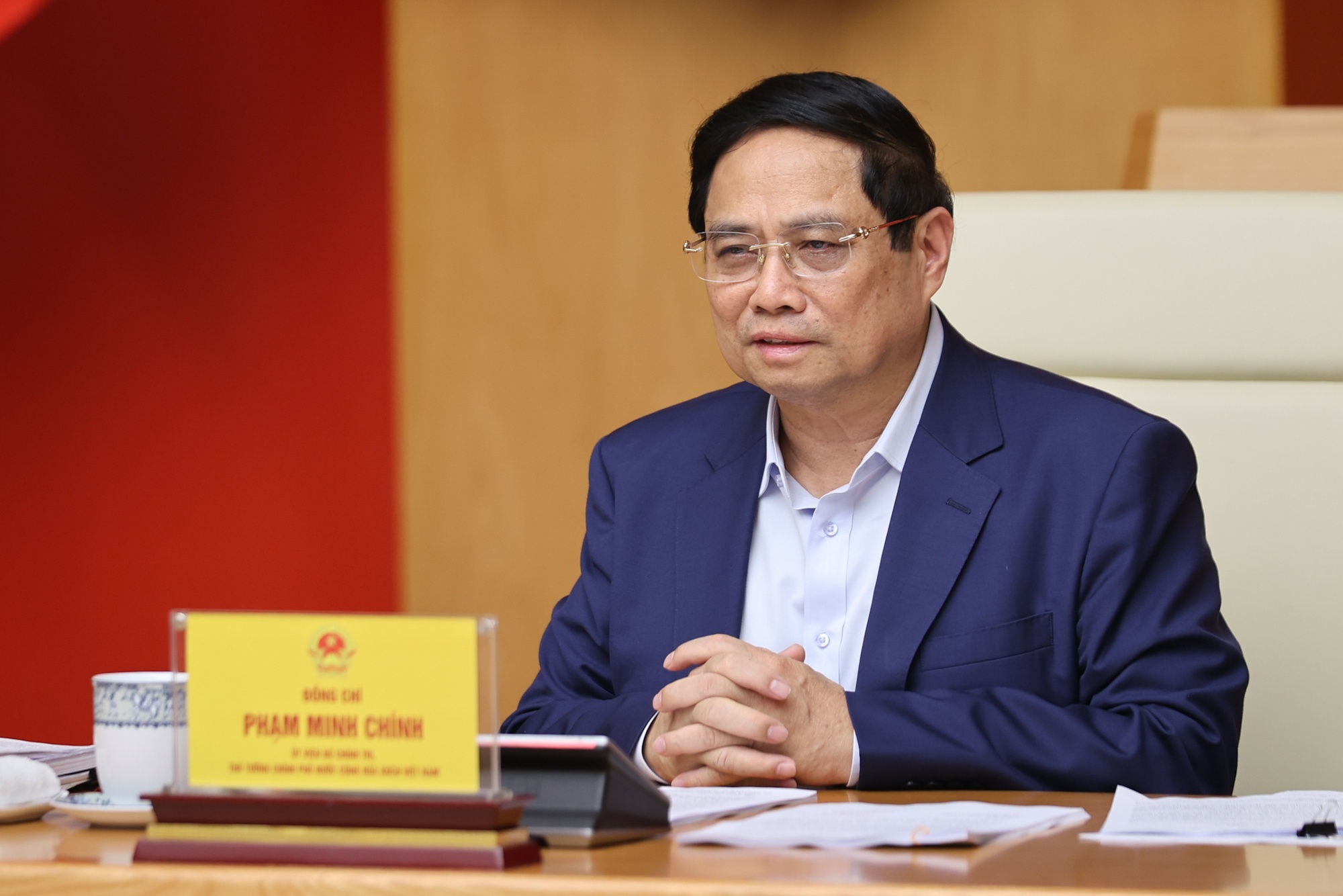 Bí thư Đảng ủy, Thủ tướng Chính phủ nhấn mạnh yêu cầu xây dựng Đảng bộ Chính phủ trong sạch, vững mạnh, nâng cao năng lực lãnh đạo, sức chiến đấu của tổ chức đảng và đảng viên - Ảnh: VGP/Nhật Bắc Bí thư Đảng ủy, Thủ tướng Chính phủ nhấn mạnh yêu cầu xây dựng Đảng bộ Chính phủ trong sạch, vững mạnh, nâng cao năng lực lãnh đạo, sức chiến đấu của tổ chức đảng và đảng viên - Ảnh: VGP/Nhật Bắc