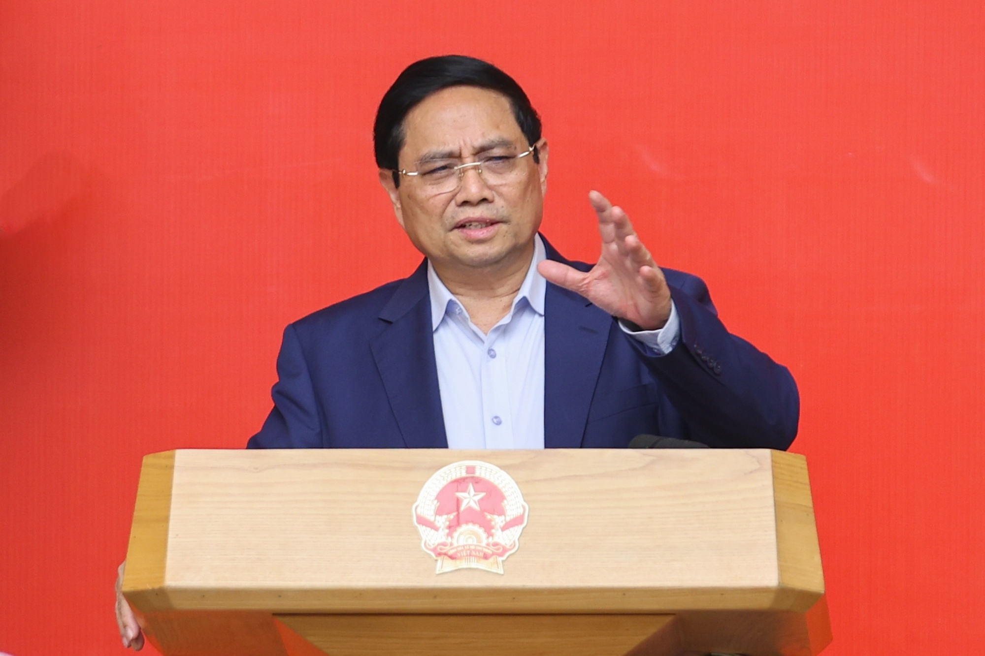 Thủ tướng nhấn mạnh các nhiệm vụ, giải pháp trọng tâm, đột phá để chuyển đổi mô hình tăng trưởng theo hướng phát triển nhanh, xanh, bền vững - Ảnh: VGP/Nhật Bắc Thủ tướng nhấn mạnh các nhiệm vụ, giải pháp trọng tâm, đột phá để chuyển đổi mô hình tăng trưởng theo hướng phát triển nhanh, xanh, bền vững - Ảnh: VGP/Nhật Bắc