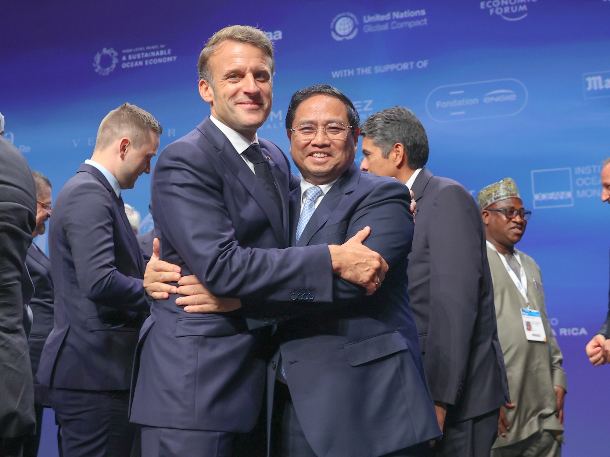 Thủ tướng Phạm Minh Chính và Tổng thống Pháp Emmanuel Macron - Ảnh: VGP/Nhật Bắc Thủ tướng Phạm Minh Chính và Tổng thống Pháp Emmanuel Macron - Ảnh: VGP/Nhật Bắc