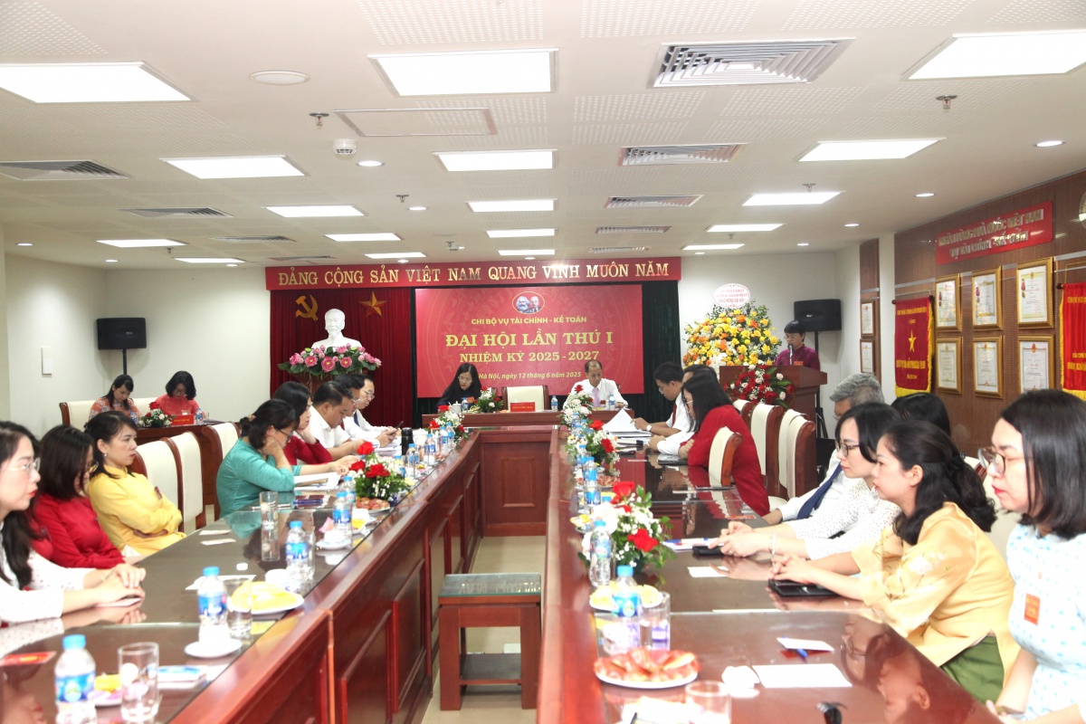 Đại hội Chi bộ Vụ Tài chính - Kế toán lần thứ I nhiệm kỳ 2025-2027 thành công tốt đẹp Đại hội Chi bộ Vụ Tài chính - Kế toán lần thứ I nhiệm kỳ 2025-2027 thành công tốt đẹp