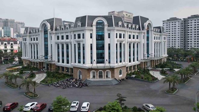Trụ sở Đảng ủy - UBND Phường Cầu Giấy ở số 96 Trần Thái Tông, phường Cầu Giấy, TP Hà Nội. Ảnh: Hữu Chánh
