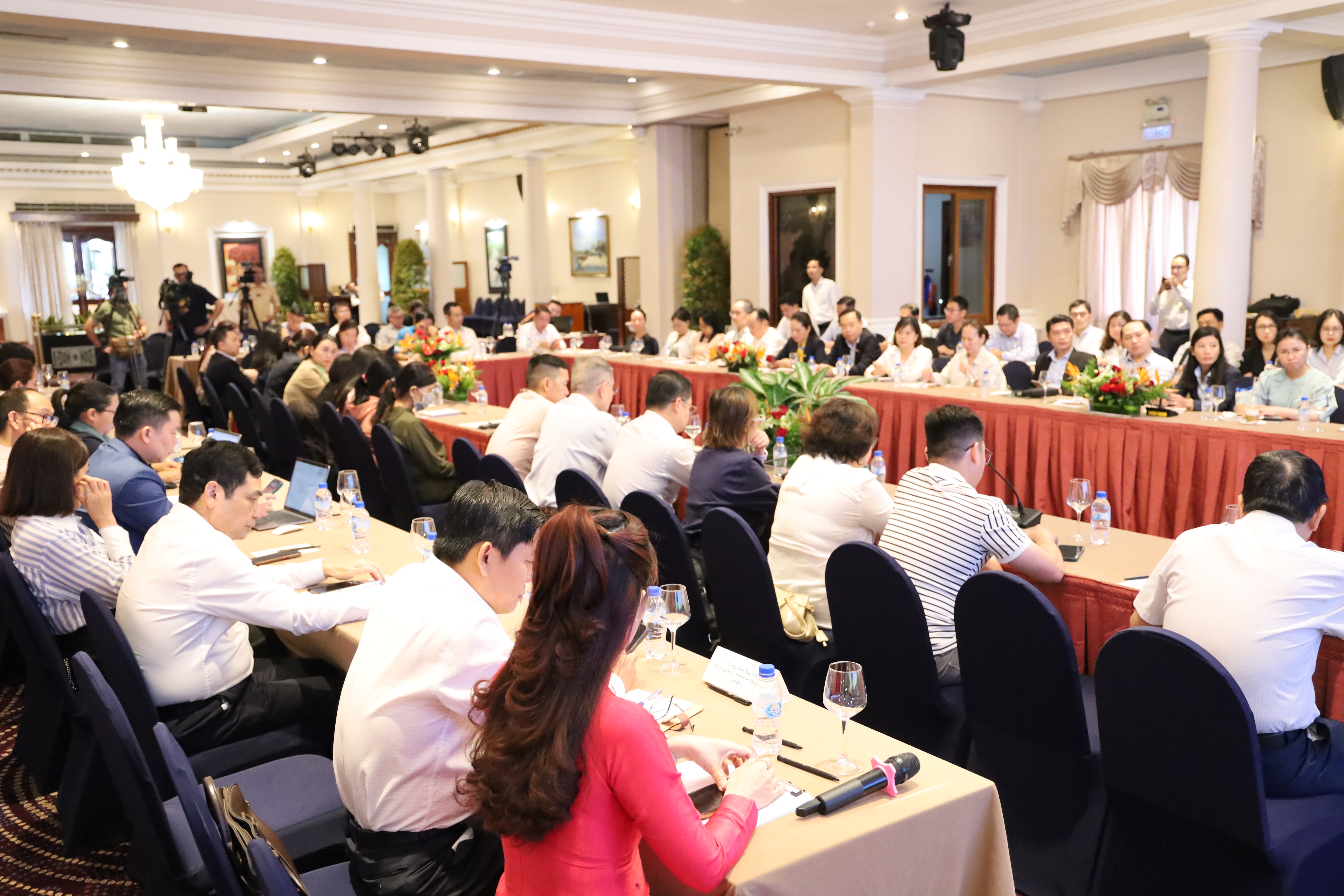 Hội nghị đối thoại doanh nghiệp xuất khẩu với Chính quyền TP. Hồ Chí Minh về lĩnh vực ngân hàng diễn ra mới đây.