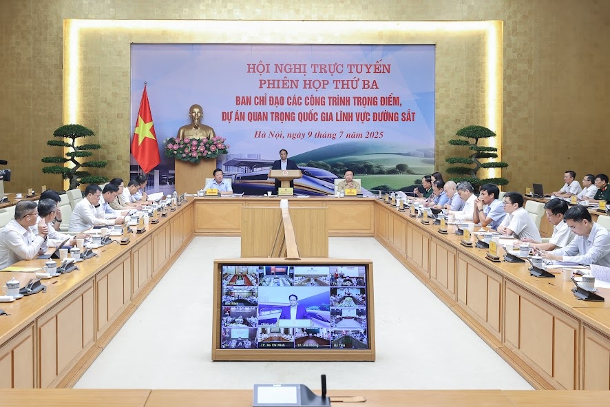 Thủ tướng yêu cầu đồng loạt tổ chức khởi công các dự án giải phóng mặt bằng cho đường sắt tốc độ cao Bắc – Nam và tuyến đường sắt Lào Cai - Hà Nội - Hải Phòng vào 19/8/2025 và hoàn thành trong năm 2026 - Ảnh: VGP/Nhật Bắc Thủ tướng yêu cầu đồng loạt tổ chức khởi công các dự án giải phóng mặt bằng cho đường sắt tốc độ cao Bắc – Nam và tuyến đường sắt Lào Cai - Hà Nội - Hải Phòng vào 19/8/2025 và hoàn thành trong năm 2026 - Ảnh: VGP/Nhật Bắc
