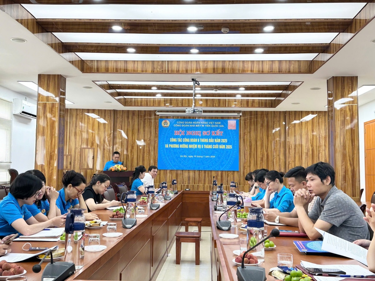 Công đoàn Nhà máy In tiền Quốc gia sơ kết hoạt động 6 tháng đầu năm 2025