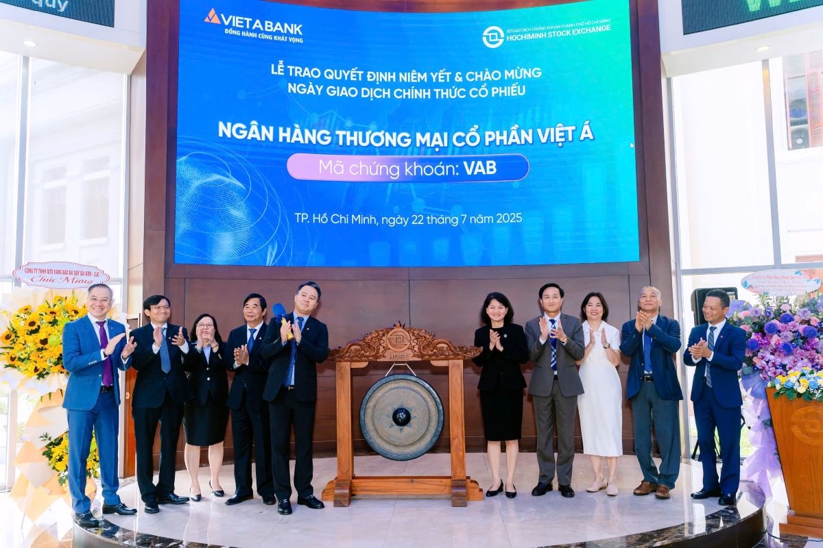 Cổ phiếu VAB chính thức giao dịch trên sàn HOSE từ ngày 22/7/2025