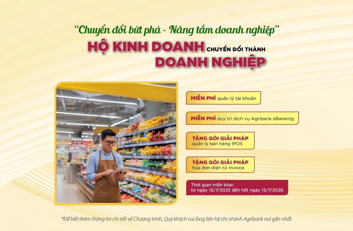 Agribank tích cực hỗ trợ hộ kinh doanh chuyển đổi thành doanh nghiệp
