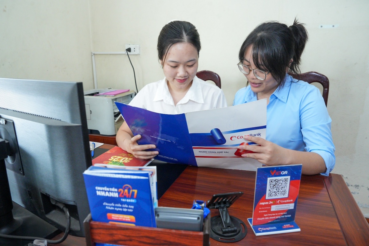 Cán bộ Co-opBank Ninh Bình tư vấn cho cán bộ các QTDND Cán bộ Co-opBank Ninh Bình tư vấn cho cán bộ các QTDND