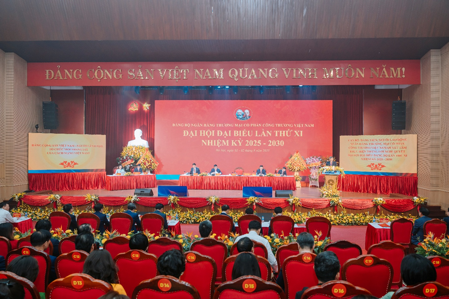 Toàn cảnh Đại hội Đại biểu Đảng bộ VietinBank khóa XI, nhiệm kỳ 2025 - 2030 Toàn cảnh Đại hội Đại biểu Đảng bộ VietinBank khóa XI, nhiệm kỳ 2025 - 2030