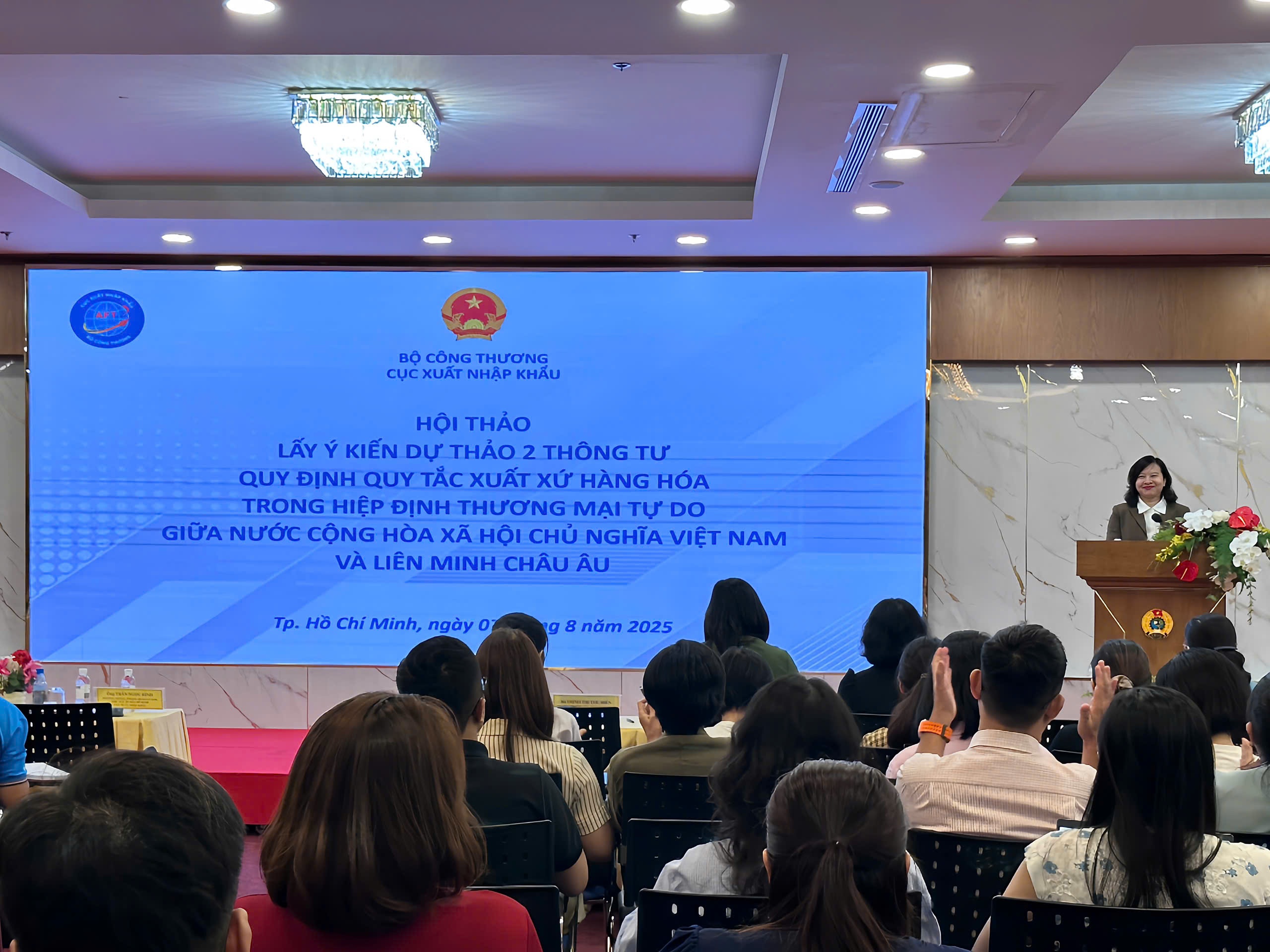 Hội thảo lấy ý kiến Dự thảo 2 Thông tư quy định Quy tắc xuất xứ hàng hóa trong Hiệp định Thương mại tự do giữa Việt Nam và Liên minh châu Âu