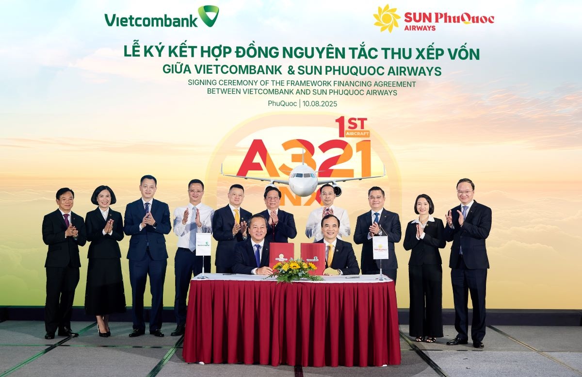 Lễ ký kết Hợp đồng nguyên tắc thu xếp vốn giữa Vietcombank và SPA Lễ ký kết Hợp đồng nguyên tắc thu xếp vốn giữa Vietcombank và SPA