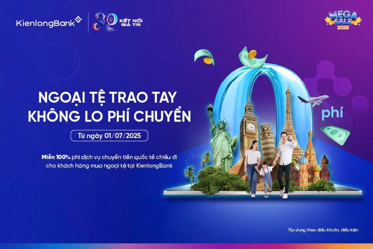 Ưu đãi kép từ KienlongBank: Giao dịch ngoại tệ 0 đồng phí, rinh xe sang về nhà Ưu đãi kép từ KienlongBank: Giao dịch ngoại tệ 0 đồng phí, rinh xe sang về nhà